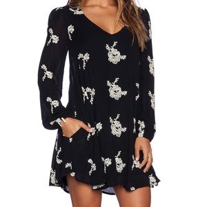 Free People Emma’s Dress, Black Combo, Size L
